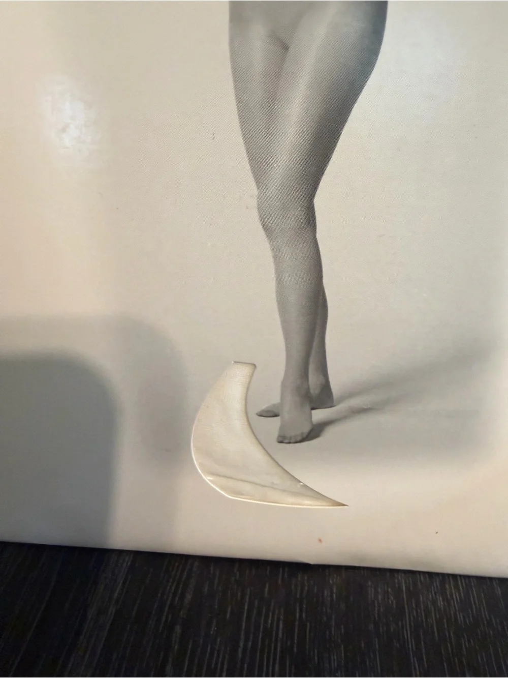 Vintage JCPenney Sheer Caress Sheerest Support Pantyhose Queen Short White NOS
